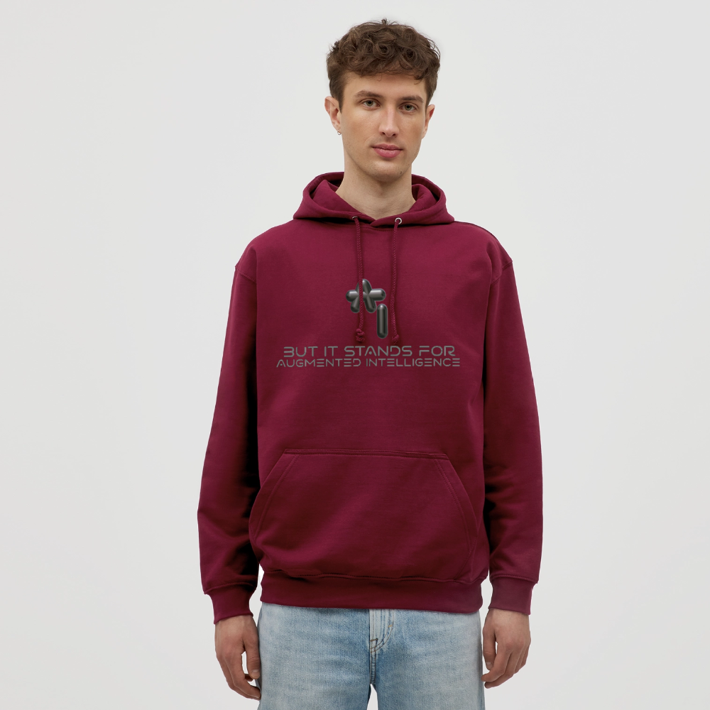 Augmented Intelligence Hoodie - bordeaux