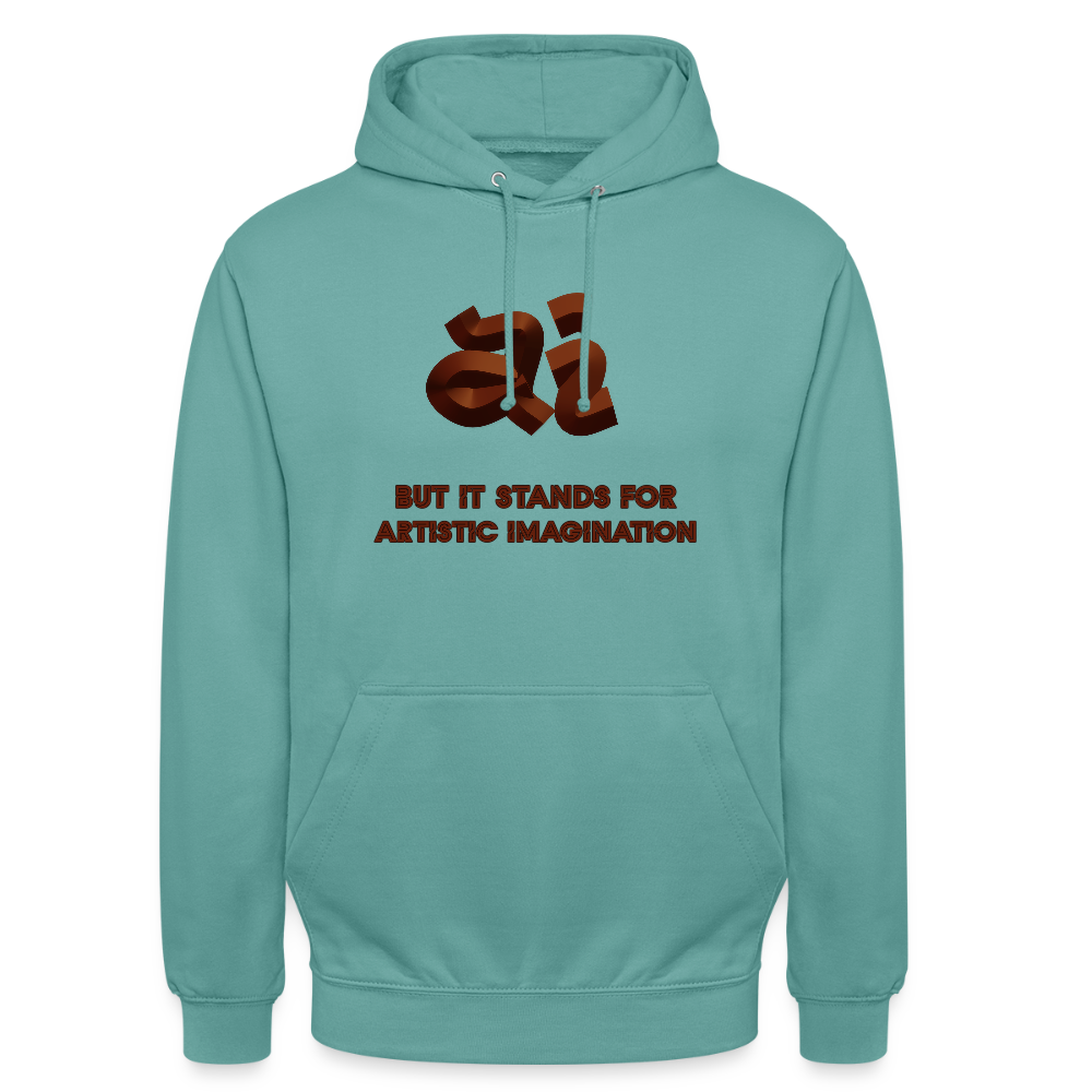 Artistic Imagination II Hoodie - turquoise pastel