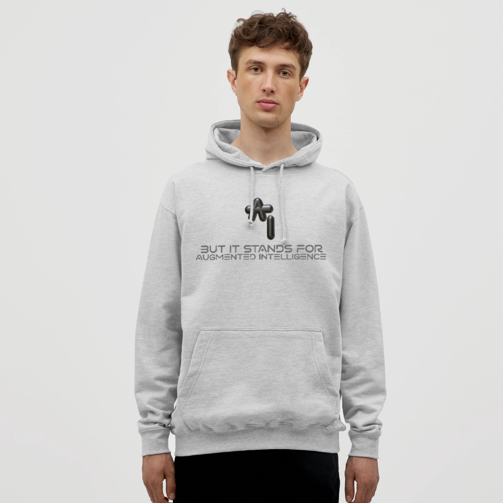 Augmented Intelligence Hoodie - gris clair chiné