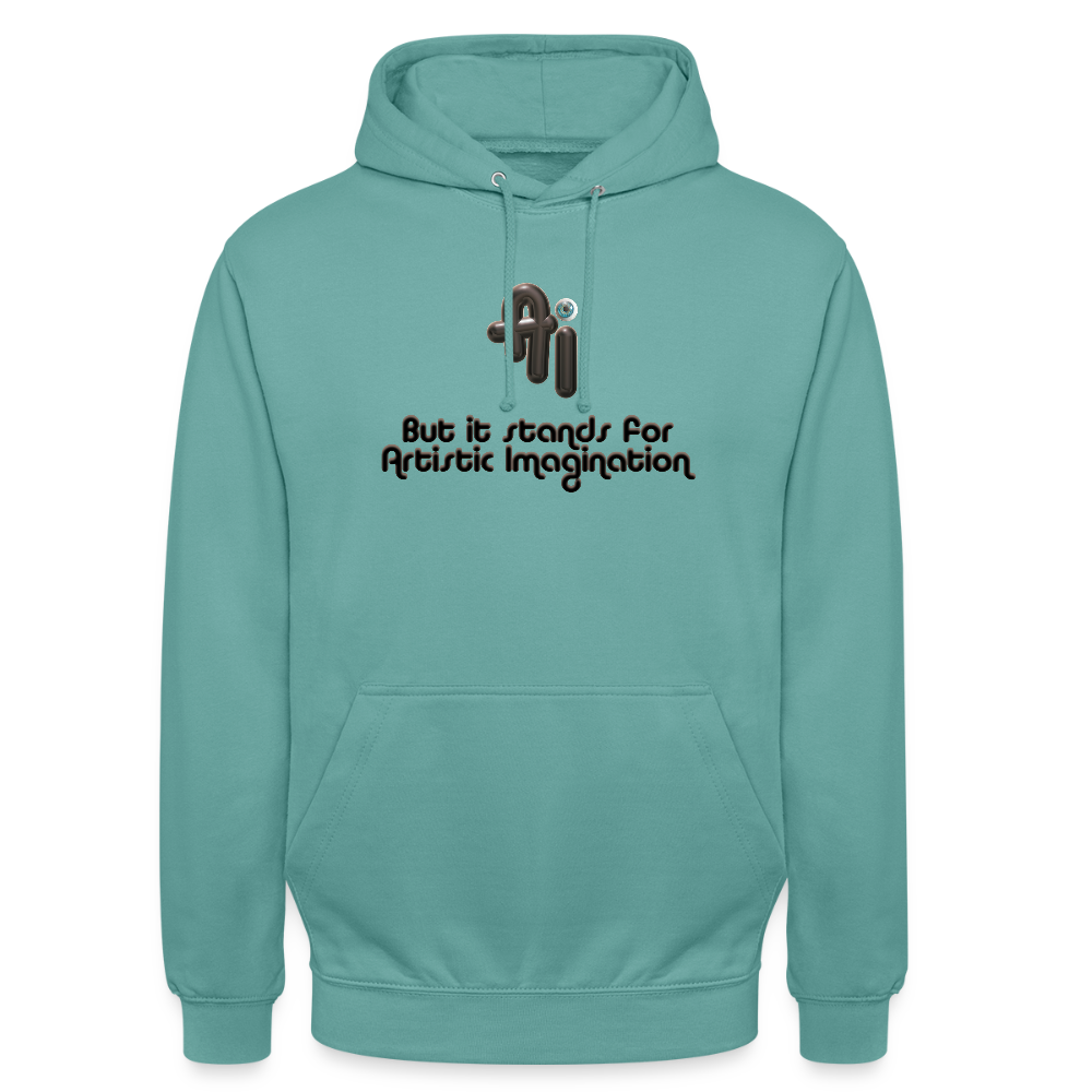 Artistic Imagination Hoodie - turquoise pastel