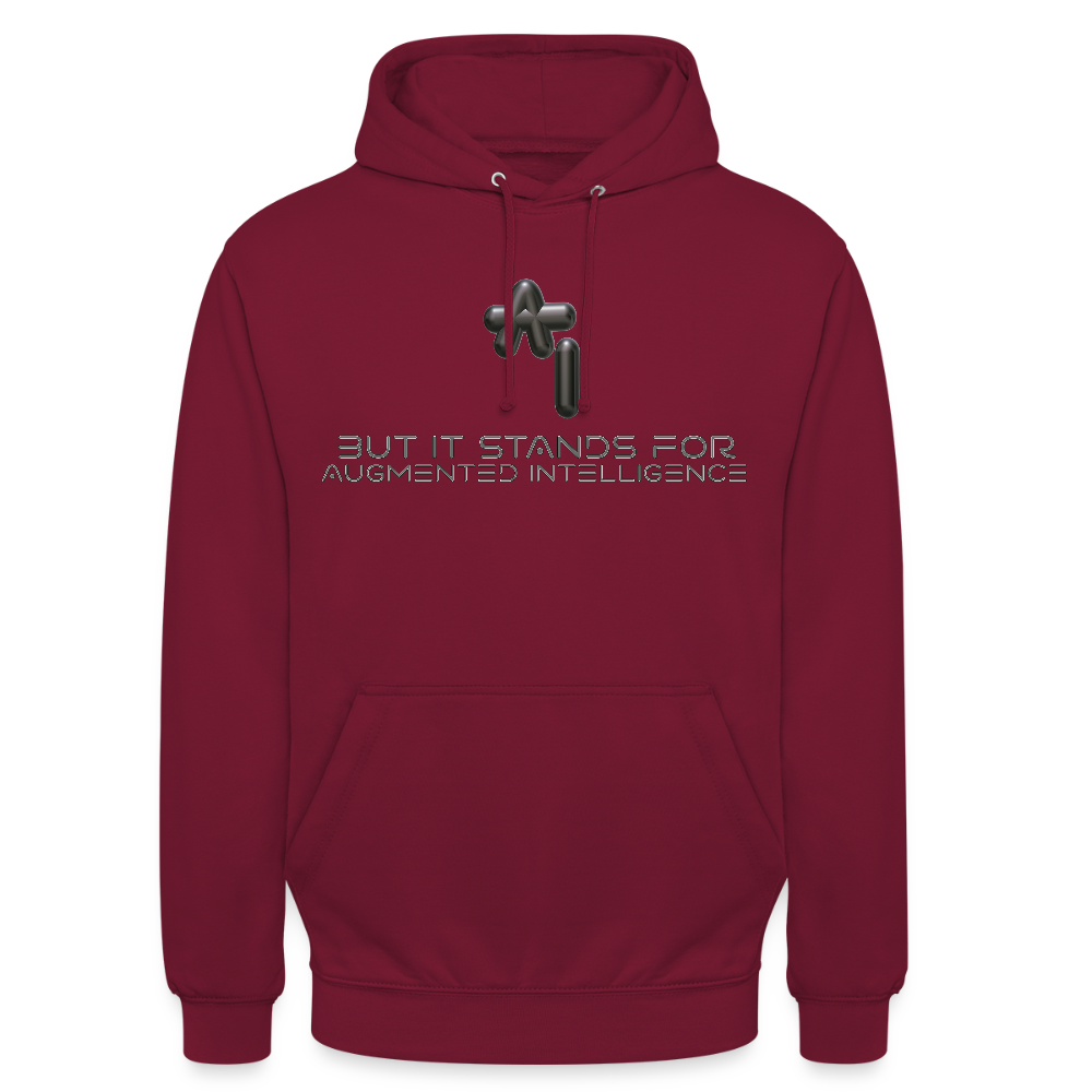 Augmented Intelligence Hoodie - bordeaux