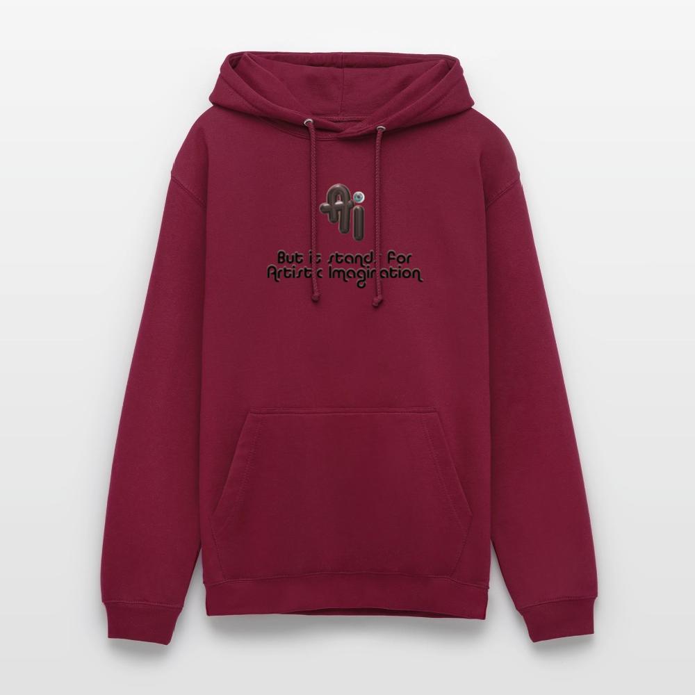 Artistic Imagination Hoodie - bordeaux