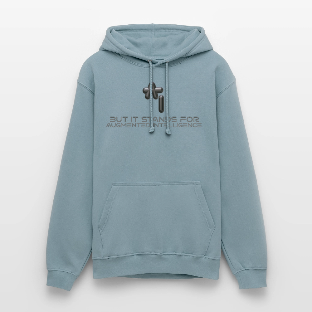 Augmented Intelligence Hoodie - bleu fumée