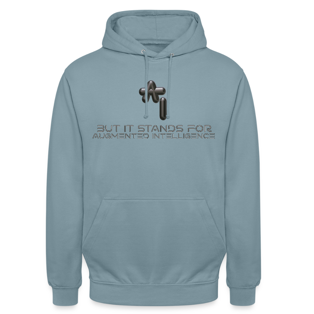 Augmented Intelligence Hoodie - bleu fumée