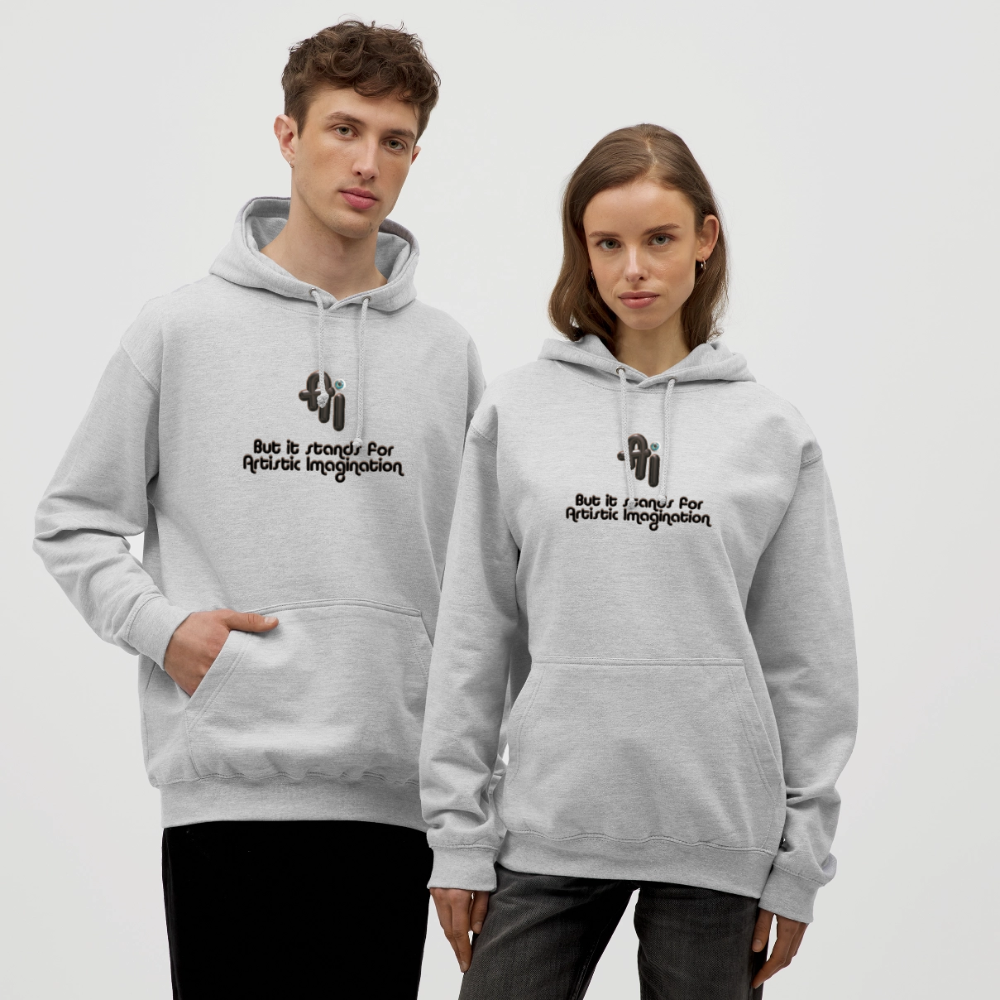 Artistic Imagination Hoodie - gris clair chiné