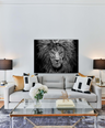 Lion Head Poster Giclée Fine Art - Graphartixry - baseball cap, unisex pullover hoodie, graphic tees, long hooded sweatshirt, eco friendly bomber jacket, unisex denim jacket, Crossbody Bag, hard case for iPhone, rubber case for airpods, case for Samsung -  Graphartixry