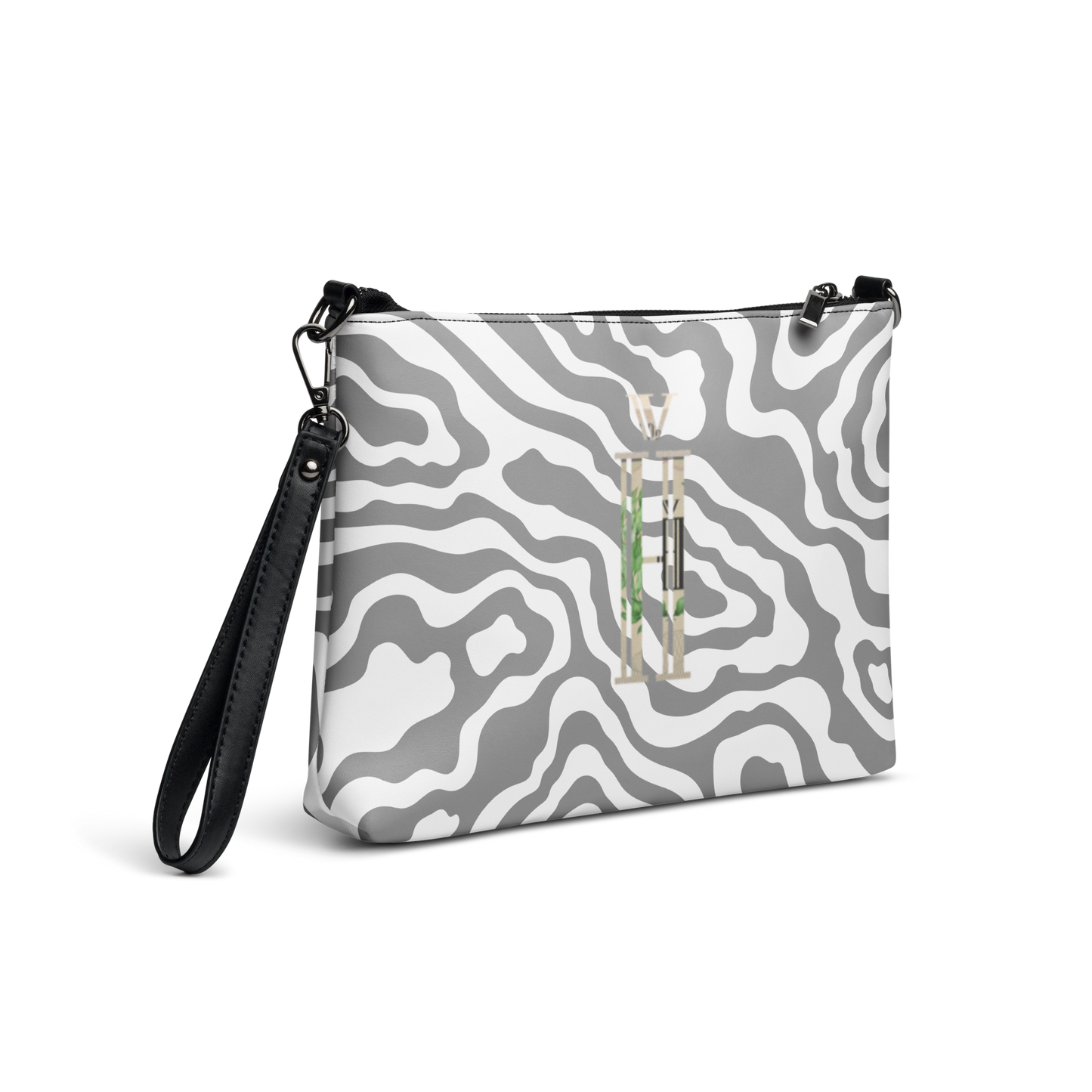 Honorability Grey Zebra Crossbody bag - Graphartixry