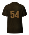 USAF recycled unisex jersey from Graphartixry with number 54 on the back against a white background
