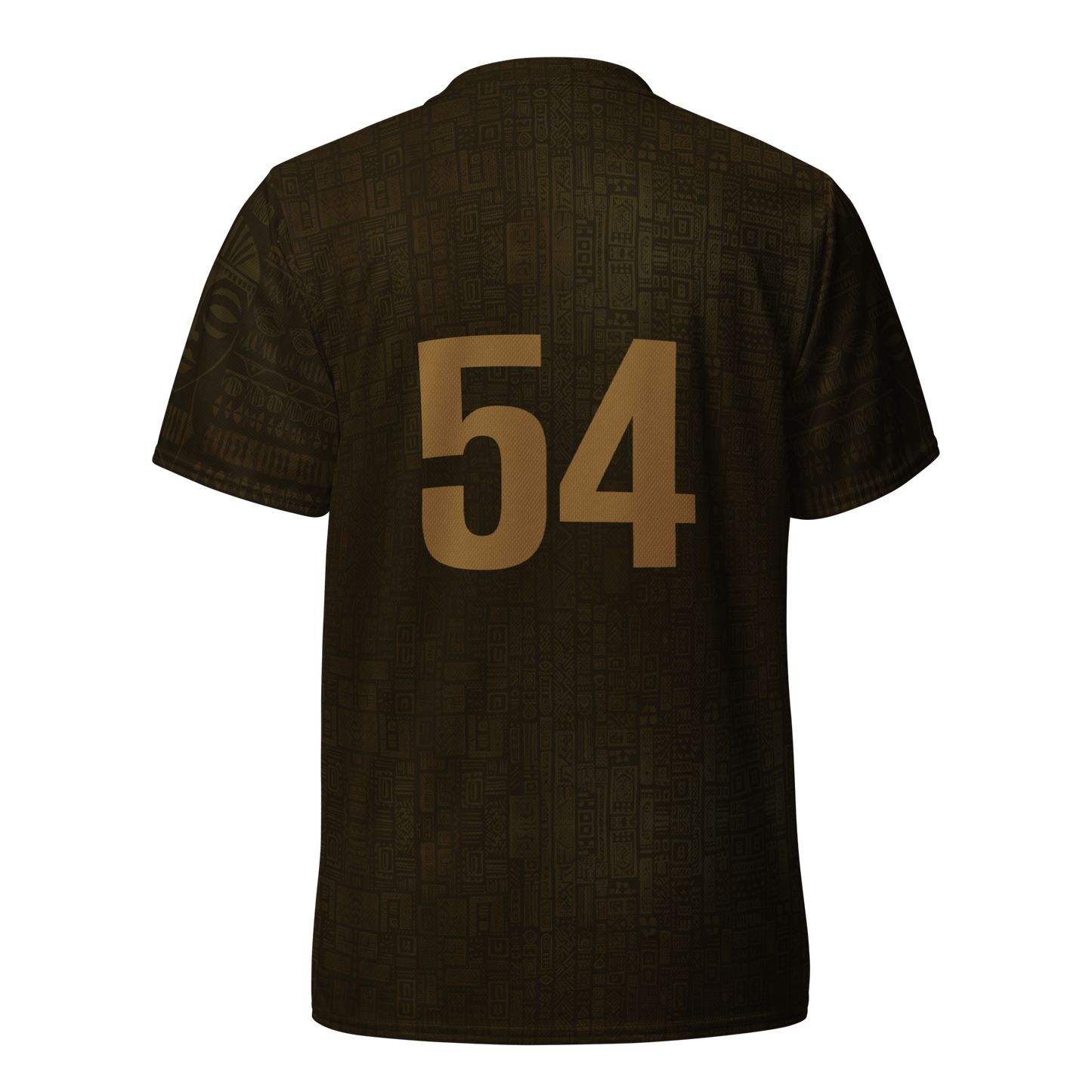 USAF recycled unisex jersey from Graphartixry with number 54 on the back against a white background
