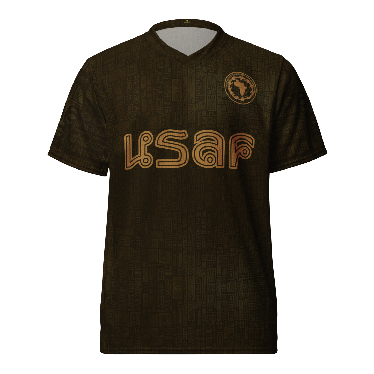 'USAF' recycled unisex jersey from Graphartixry on a white background