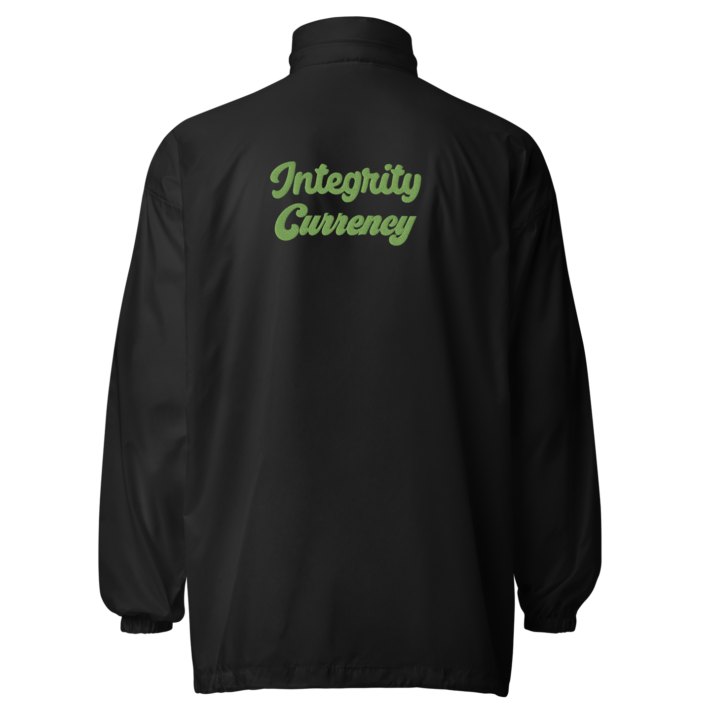 Integrity Currency Unisex windbreaker - Graphartixry - baseball cap, unisex pullover hoodie, graphic tees, long hooded sweatshirt, eco friendly bomber jacket, unisex denim jacket, Crossbody Bag, hard case for iPhone, rubber case for airpods, case for Samsung -  Graphartixry