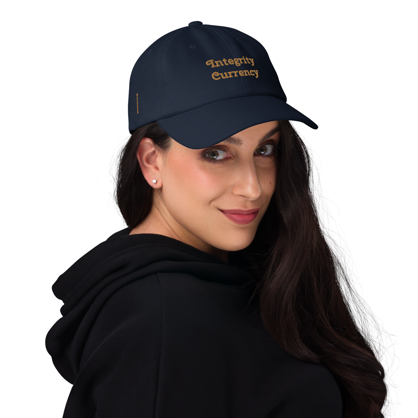 Integrity Currency Cap - Graphartixry - baseball cap, unisex pullover hoodie, graphic tees, long hooded sweatshirt, eco friendly bomber jacket, unisex denim jacket, Crossbody Bag, hard case for iPhone, rubber case for airpods, case for Samsung -  Graphartixry