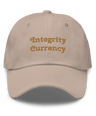 Integrity Currency Cap - Graphartixry - baseball cap, unisex pullover hoodie, graphic tees, long hooded sweatshirt, eco friendly bomber jacket, unisex denim jacket, Crossbody Bag, hard case for iPhone, rubber case for airpods, case for Samsung -  Graphartixry