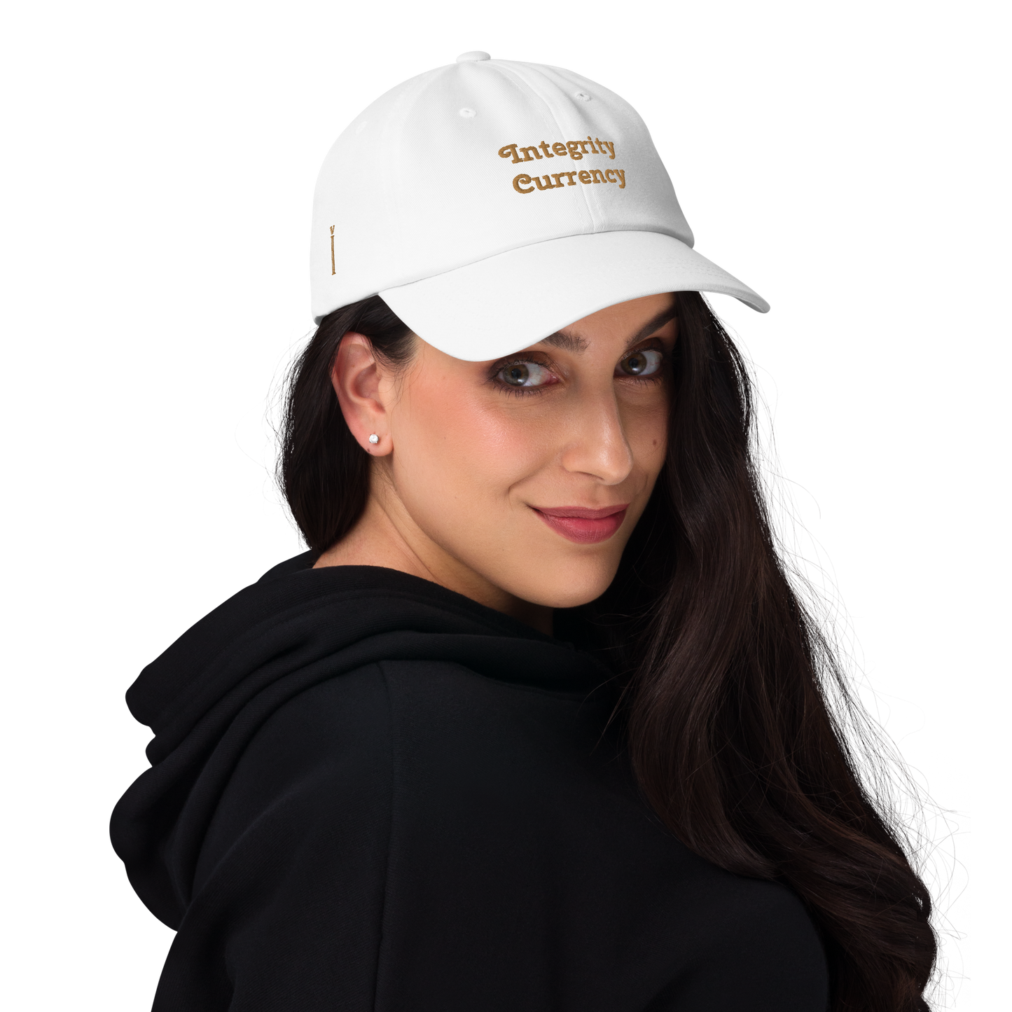 Integrity Currency Cap - Graphartixry - baseball cap, unisex pullover hoodie, graphic tees, long hooded sweatshirt, eco friendly bomber jacket, unisex denim jacket, Crossbody Bag, hard case for iPhone, rubber case for airpods, case for Samsung -  Graphartixry