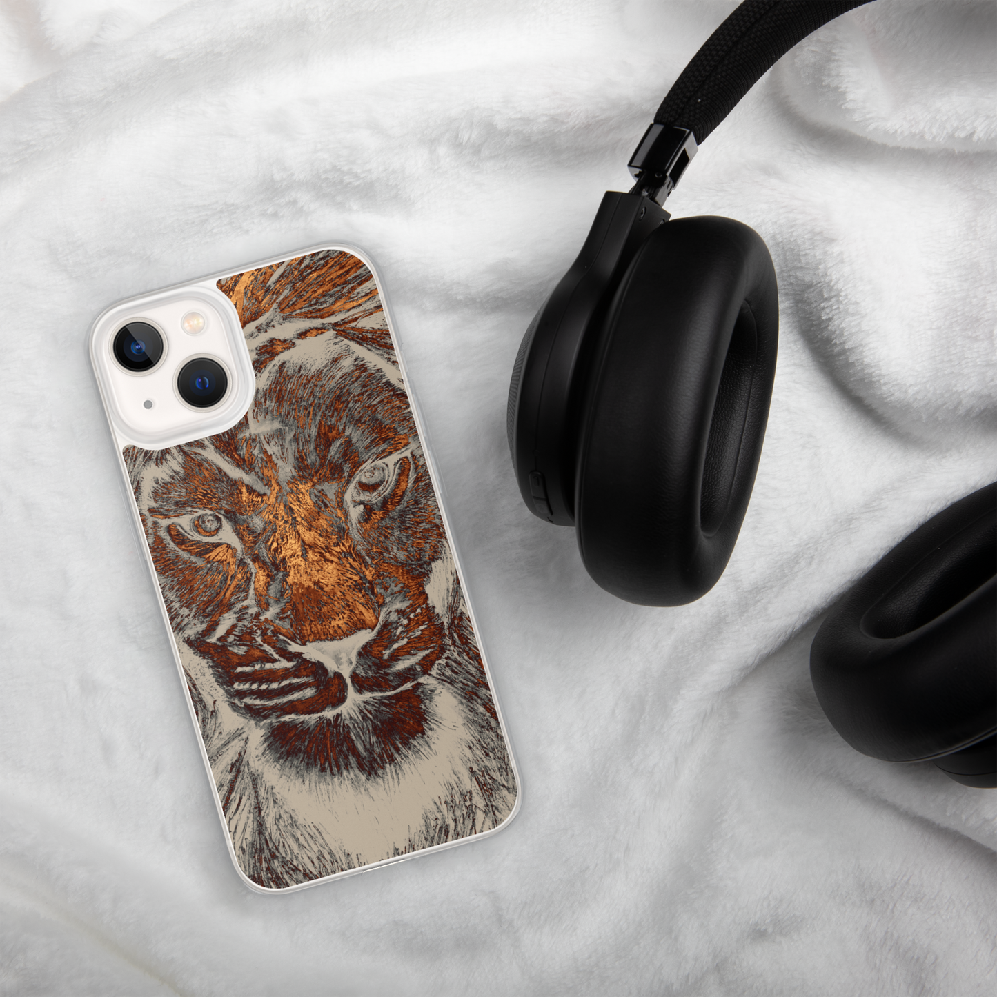 Gold Lion Head Case for iPhone - Graphartixry - baseball cap, unisex pullover hoodie, graphic tees, long hooded sweatshirt, eco friendly bomber jacket, unisex denim jacket, Crossbody Bag, hard case for iPhone, rubber case for airpods, case for Samsung -  Graphartixry