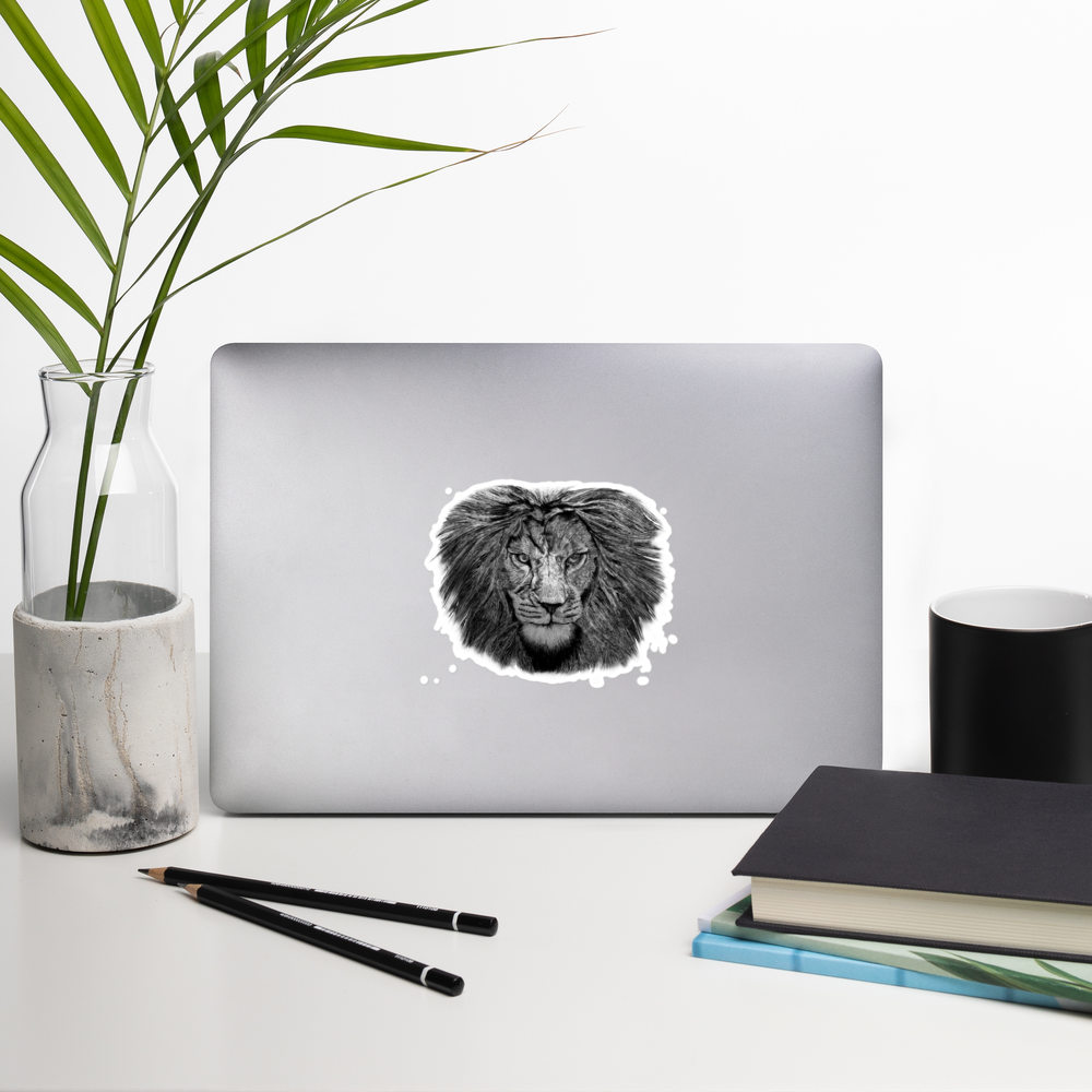 Lion Head Bubble-free stickers