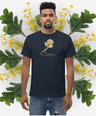 Gold Flower T-shirt - Graphartixry - baseball cap, unisex pullover hoodie, graphic tees, long hooded sweatshirt, eco friendly bomber jacket, unisex denim jacket, Crossbody Bag, hard case for iPhone, rubber case for airpods, case for Samsung -  Graphartixry