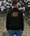 Recycled Lion Head Bomber Jacket - Graphartixry - baseball cap, unisex pullover hoodie, graphic tees, long hooded sweatshirt, eco friendly bomber jacket, unisex denim jacket, Crossbody Bag, hard case for iPhone, rubber case for airpods, case for Samsung -  Graphartixry