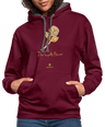 Sweat à capuche - The Gold Flower - bordeaux/anthracite