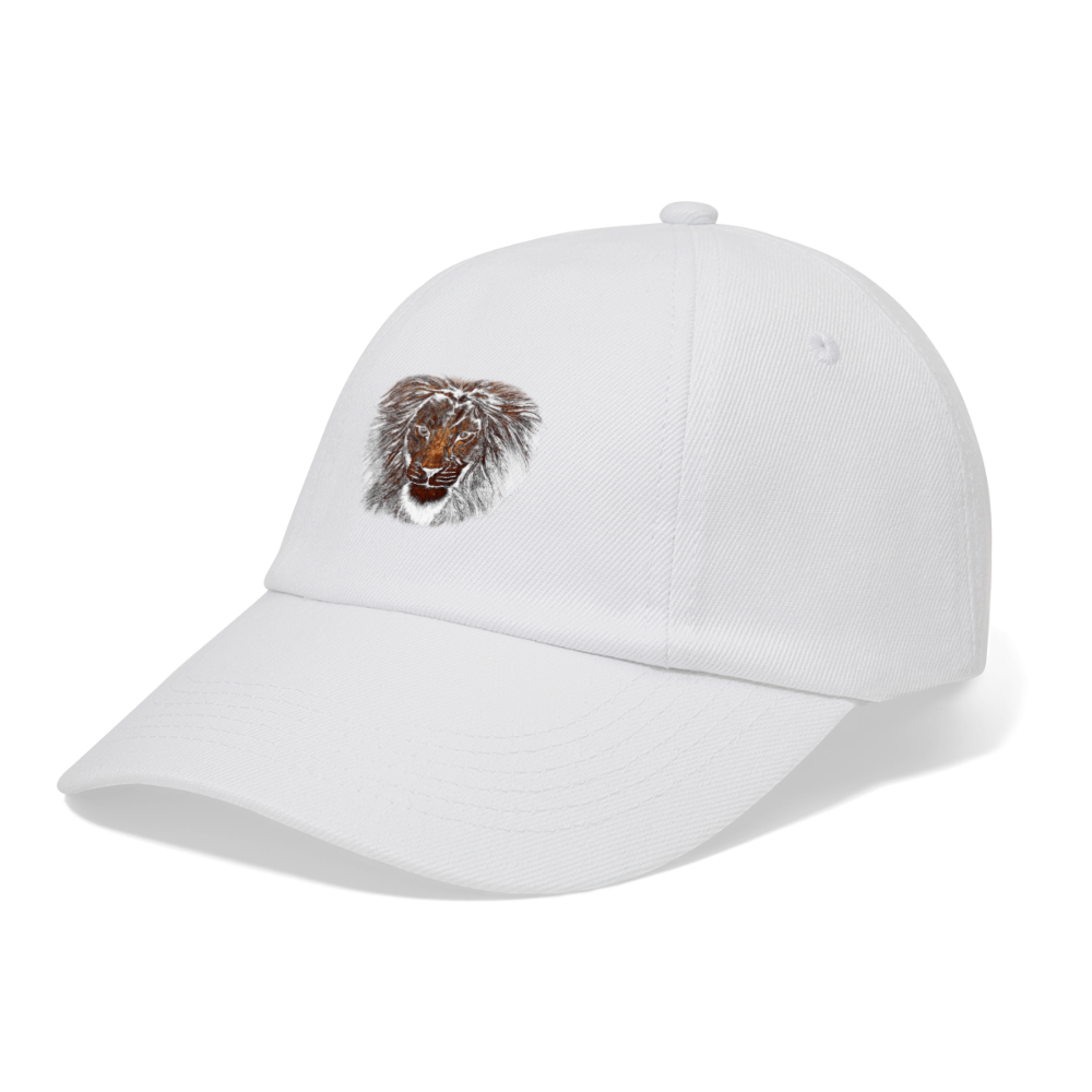 Tête de lion Baseball Cap - blanc/blanc