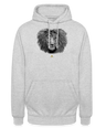 Black & White Lion Head Unisex Hoodie - Graphartixry