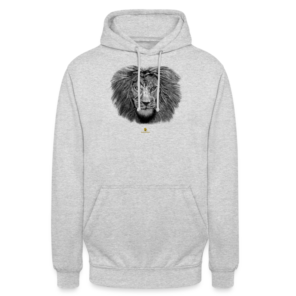 Black & White Lion Head Unisex Hoodie - Graphartixry