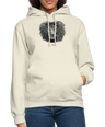 Sweat à Capuche Unisexe Tête de lion Noir & Blanc - Graphartixry - vanille