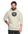 Sweat à Capuche Unisexe Tête de lion Noir & Blanc - Graphartixry - vanille