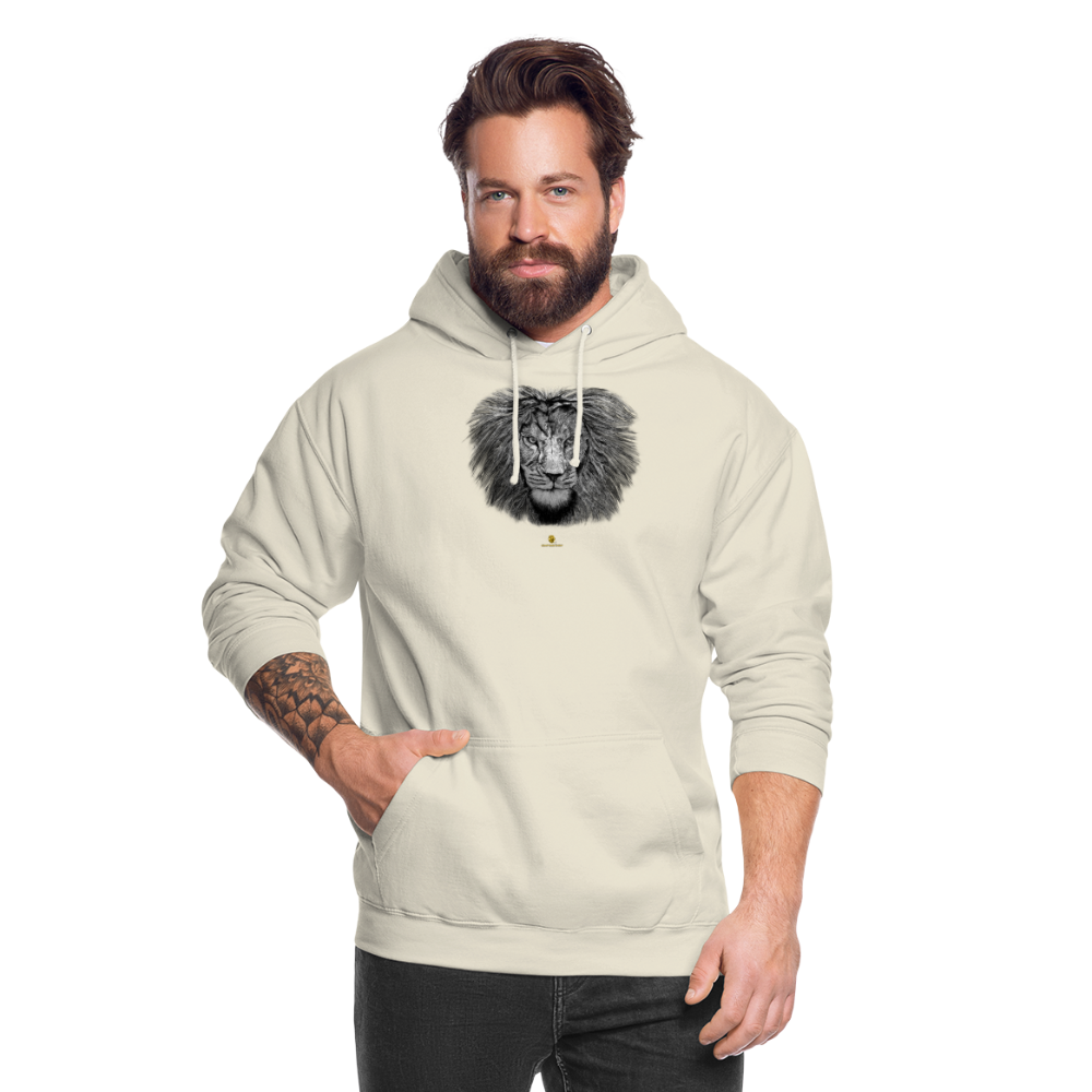 Sweat à Capuche Unisexe Tête de lion Noir & Blanc - Graphartixry - vanille