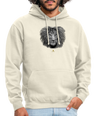 Sweat à Capuche Unisexe Tête de lion Noir & Blanc - Graphartixry - vanille