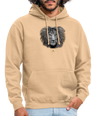 Sweat à Capuche Unisexe Tête de lion Noir & Blanc - Graphartixry - pêche