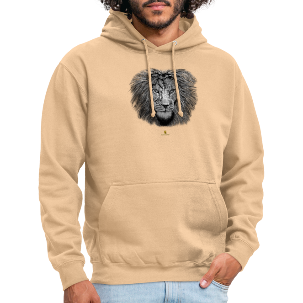 Sweat à Capuche Unisexe Tête de lion Noir & Blanc - Graphartixry - pêche