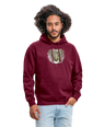 Lion Head - Vanilla Unisex Hoodie - Graphartixry - bordeaux