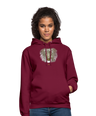 Lion Head - Vanilla Unisex Hoodie - Graphartixry - bordeaux