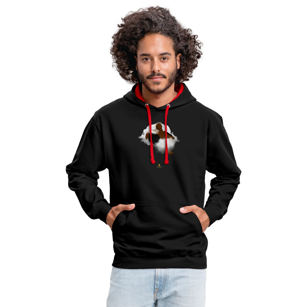 Freedom of Life Unisex Hoodie- Sweat à Capuche Liberté de vie - Graphartixry - noir/rouge