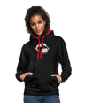 Freedom of Life Unisex Hoodie- Sweat à Capuche Liberté de vie - Graphartixry - noir/rouge