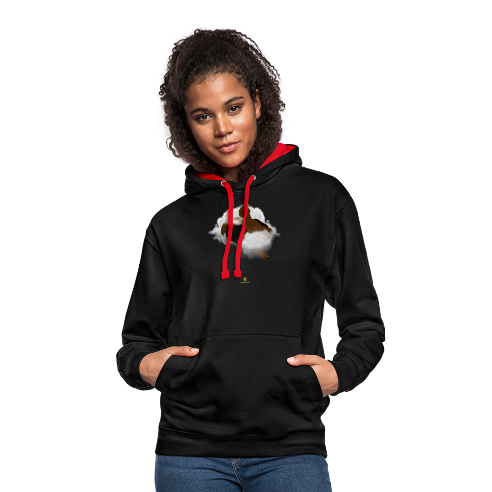 Freedom of Life Unisex Hoodie- Sweat à Capuche Liberté de vie - Graphartixry - noir/rouge