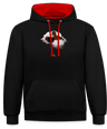 Freedom of Life Unisex Hoodie- Sweat à Capuche Liberté de vie - Graphartixry - noir/rouge