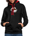 Freedom of Life Unisex Hoodie- Sweat à Capuche Liberté de vie - Graphartixry - noir/rouge