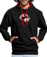 Freedom of Life Unisex Hoodie- Sweat à Capuche Liberté de vie - Graphartixry - noir/rouge