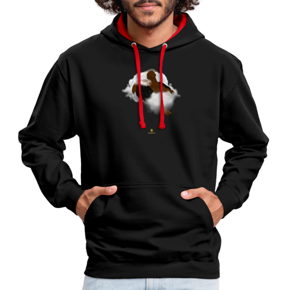 Freedom of Life Unisex Hoodie- Sweat à Capuche Liberté de vie - Graphartixry - noir/rouge