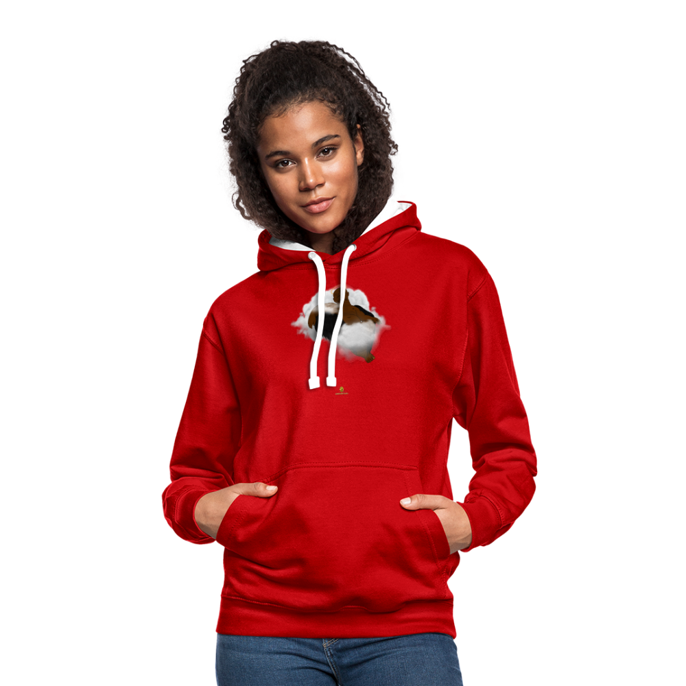 Freedom of Life Unisex Hoodie- Sweat à Capuche Liberté de vie - Graphartixry - rouge/blanc