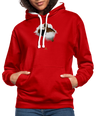 Freedom of Life Unisex Hoodie- Sweat à Capuche Liberté de vie - Graphartixry - rouge/blanc