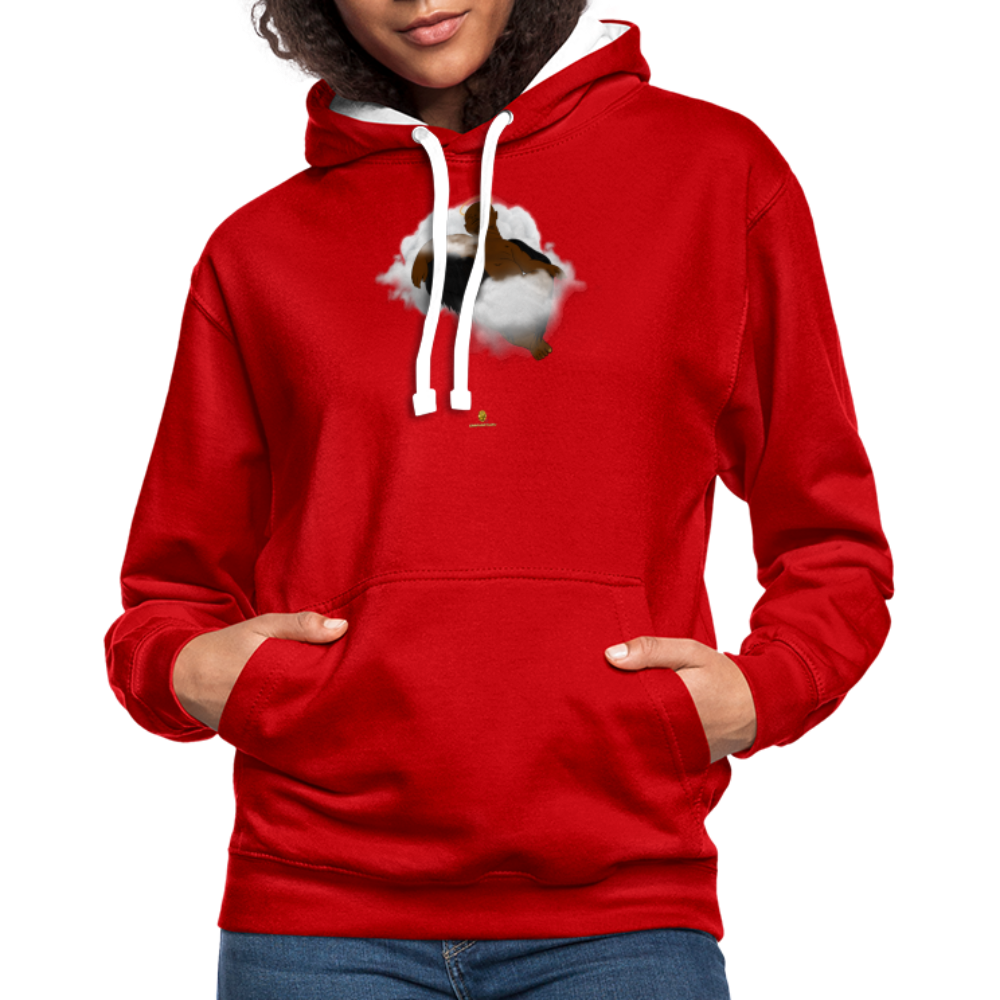 Freedom of Life Unisex Hoodie- Sweat à Capuche Liberté de vie - Graphartixry - rouge/blanc