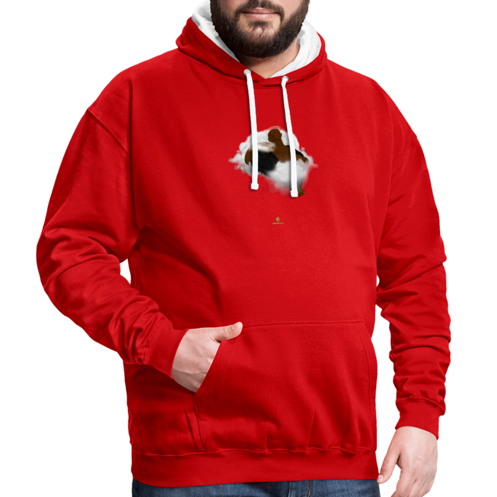 Freedom of Life Unisex Hoodie- Sweat à Capuche Liberté de vie - Graphartixry - rouge/blanc