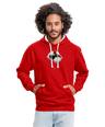 Freedom of Life Unisex Hoodie- Sweat à Capuche Liberté de vie - Graphartixry - rouge/blanc