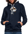 Freedom of Life Unisex Hoodie- Sweat à Capuche Liberté de vie - Graphartixry - bleu marine/gris chiné