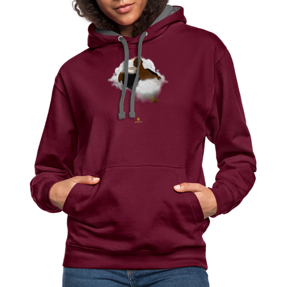 Freedom of Life Unisex Hoodie- Sweat à Capuche Liberté de vie - Graphartixry - bordeaux/anthracite