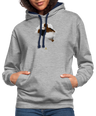 Freedom of Life Unisex Hoodie- Sweat à Capuche Liberté de vie - Graphartixry - gris chiné/bleu marine