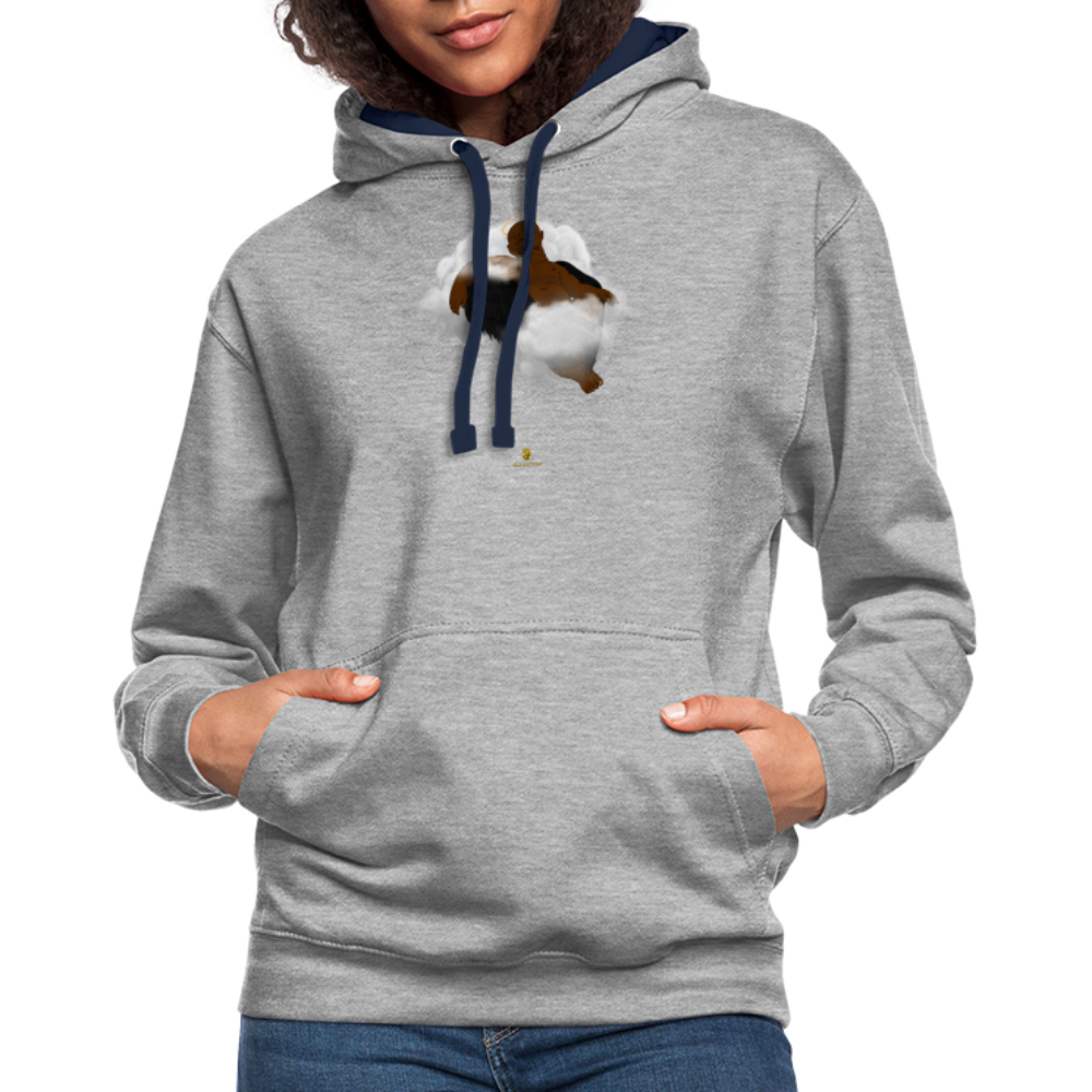 Freedom of Life Unisex Hoodie- Sweat à Capuche Liberté de vie - Graphartixry - gris chiné/bleu marine